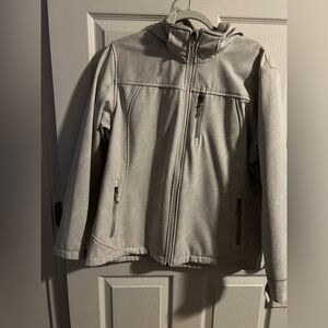 Free Country Light Gray Fleece Jacket